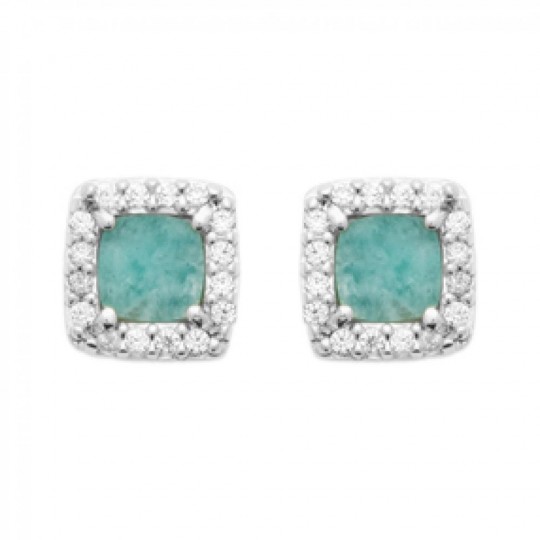 Boucles d'oreilles Carré...