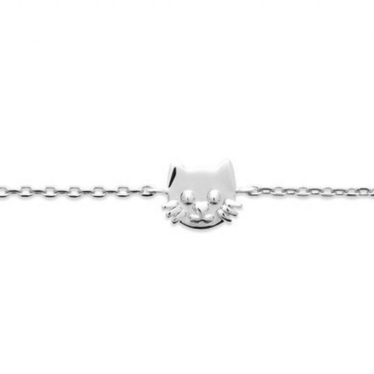 Bracelet Chat Argent massif...