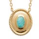 Collier Plaqué or 750/000 Amazonite 45cm