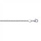 Bracelet chaîne Corde Argent Massif Rhodié - Femme - 18cm