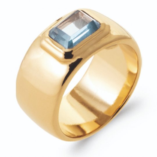Bague Pierre bleue de...