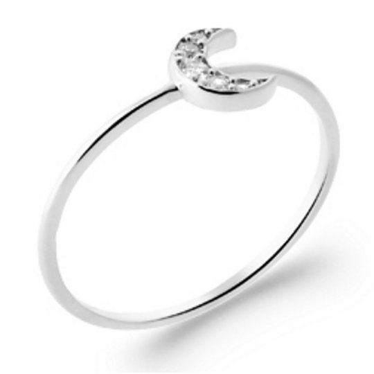 Bague Demi Lune Argent...