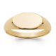Petite Chevalière Bague Plaqué or 750/000 Homme
