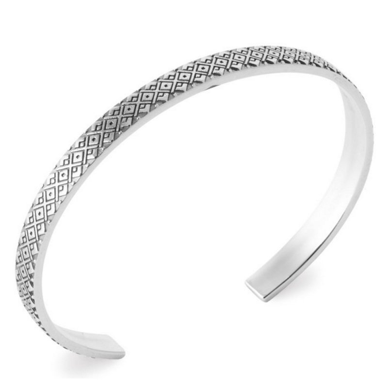 Jonc Ouvert Argent massif 925/000 62mm Mixte