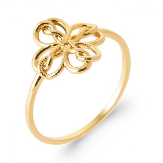 Bague Trèfle Coeur Infini...