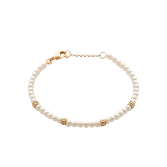Bracelet Plaqué or Perles...