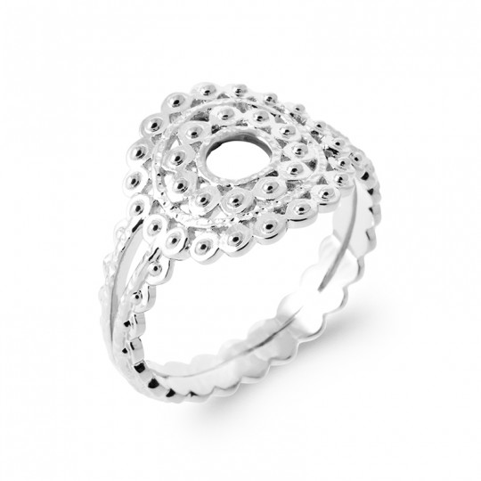 Bague Perlée Argent