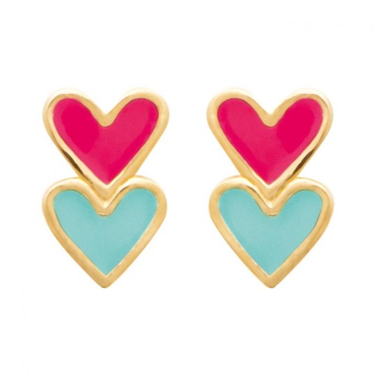 Boucles d'oreilles Coeur...