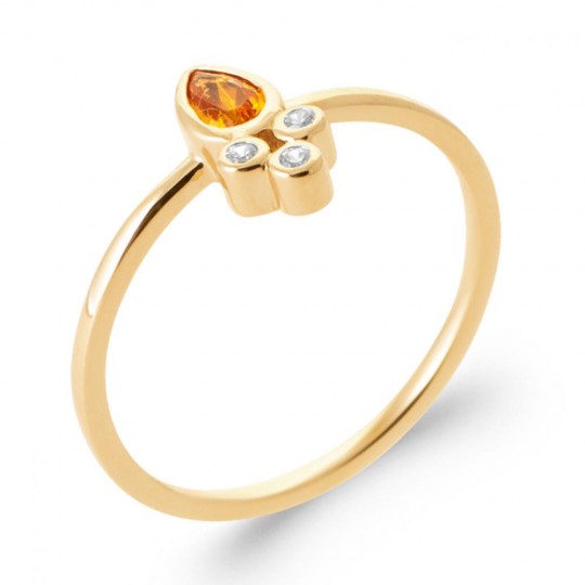 Bague Plaqué or 750/000...