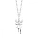 Collier Fée Argent rhodié Enfant 37cm