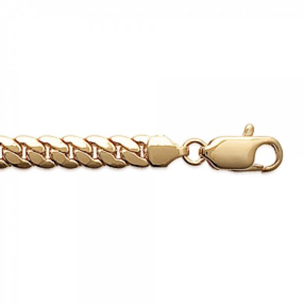 Bracelet chaîne Gourmette Plaqué Or - Femme - 18cm