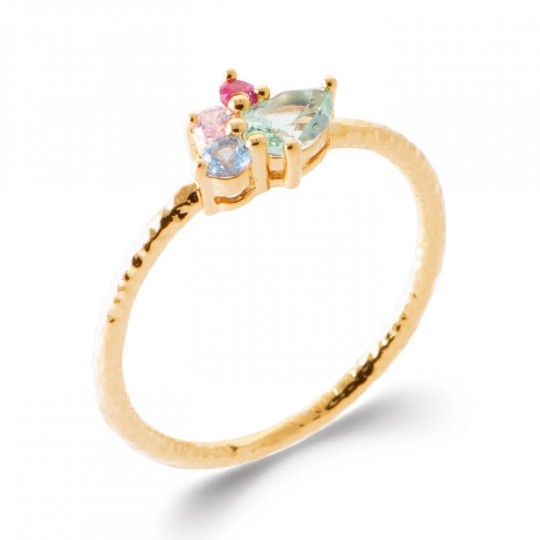 Bague Martelée Plaqué or...