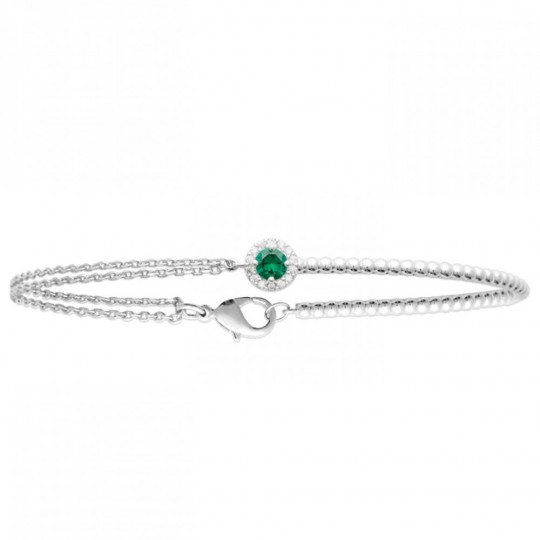 Bracelet Mi-rigide Argent...