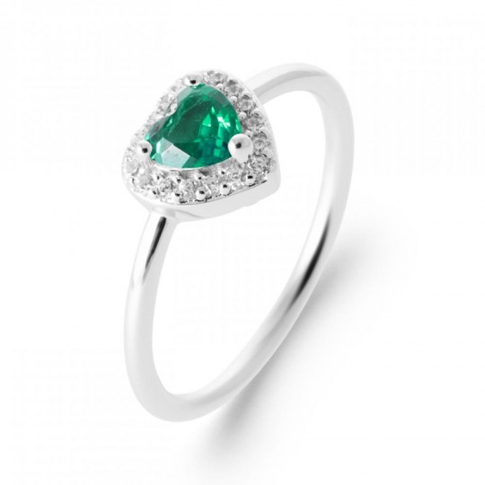 Bague Coeur Argent massif...