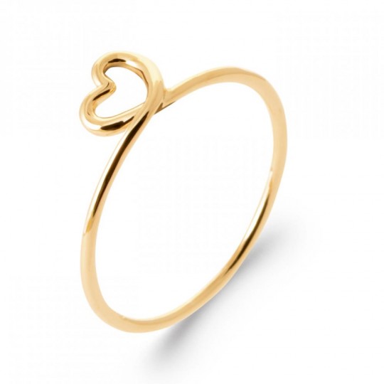 Bague Coeur Plaqué or Bague...