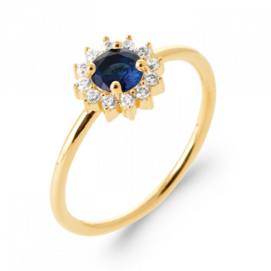 Bague Marguerite Plaqué or...