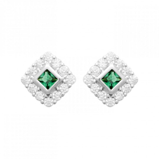 Boucles d'oreilles Losange...