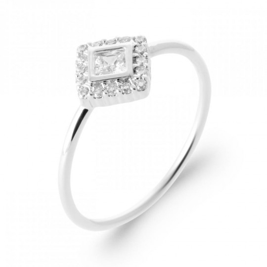 Bague Losange Argent massif...