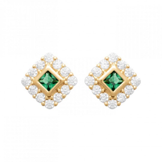 Boucles d'oreilles Losange...