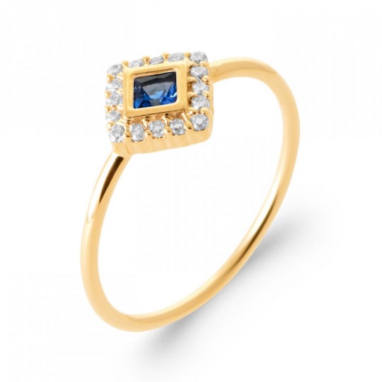 Bague Losange Plaqué or...