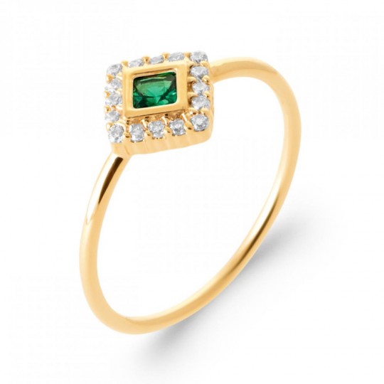 Bague Losange Plaqué or...