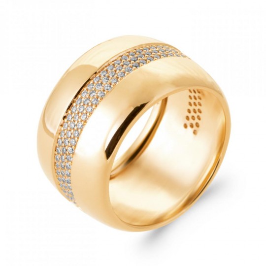 Bague Tube Plaqué or...