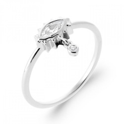 Bague Oeil Breloque Argent...