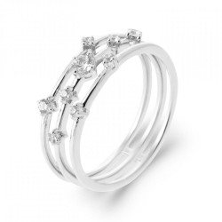 Bague Multi Anneaux Argent...