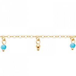 Chaîne de cheville Plaqué...