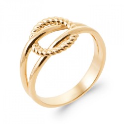 Bague Croisée Torsadée...