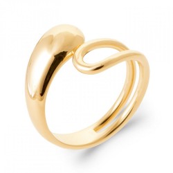 Bague Goutte d'eau Plaqué...