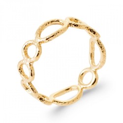 Bague Martelée Plaqué or...