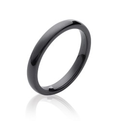 Bague Céramique noire - Femme