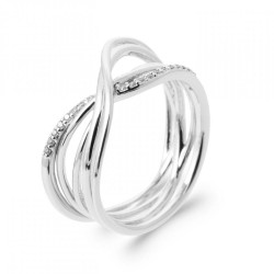 Bague Croisée Argent massif...