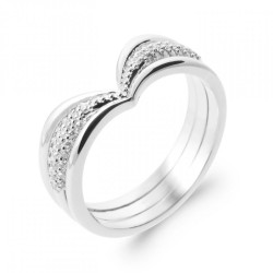 Bague en V Argent massif...