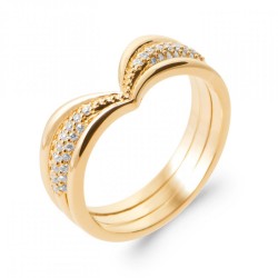 Bague Plaqué or 750/000...
