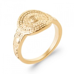 Bague Chevalière Plaqué or...