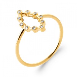 Bague Plaqué or 750/000...