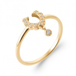 Bague Fer à Cheval Breloque...