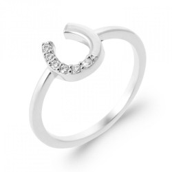 Bague Fer à Cheval Argent...