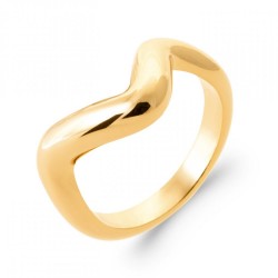 Bague Vague Plaqué or 750/000