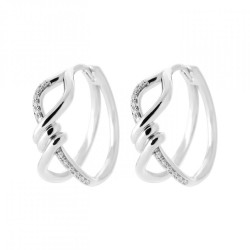 Créoles Nœud Argent massif...