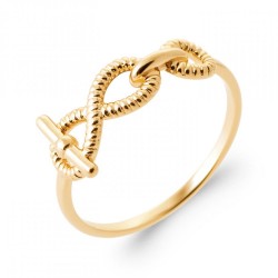 Bague Infini Tressé Plaqué...