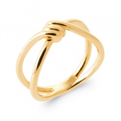 Bague Croisée Nœud Plaqué...
