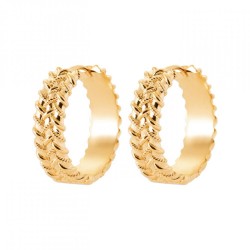 Créoles Tressées Plaqué or...