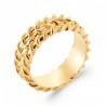 Bague Ruban Tressée Plaqué or 750/000