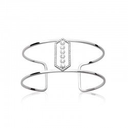 Jonc ouvert - Argent Rhodié...