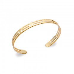 Jonc Plaqué Or - Motif...