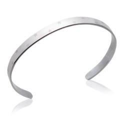 Jonc étoiles ouvert - Acier...