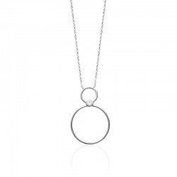 Collier double anneau -...